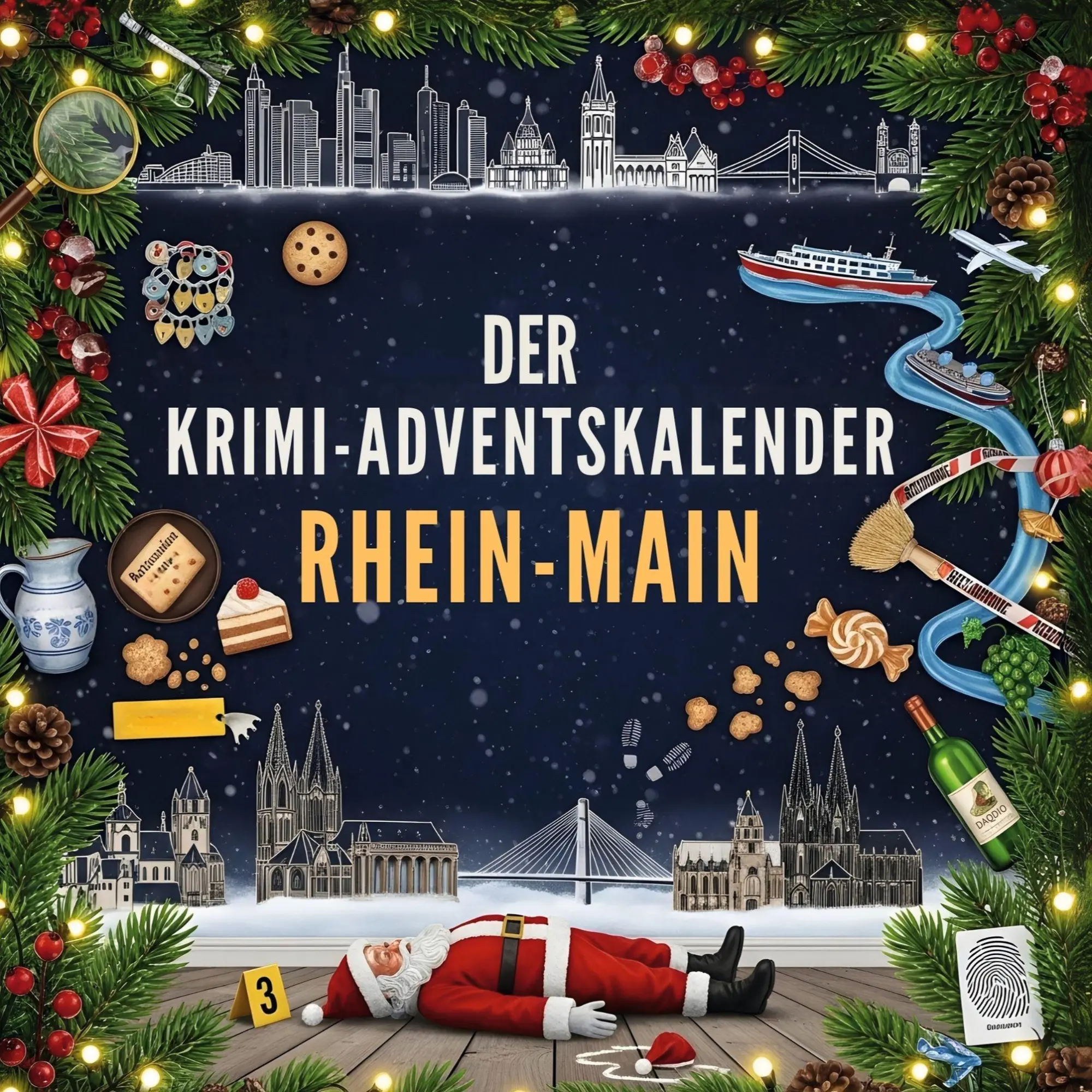 Cover: 9783695310111 | Der Krimi-Adventskalender Rhein-Main | Mordsverdächtig in 24 Akten