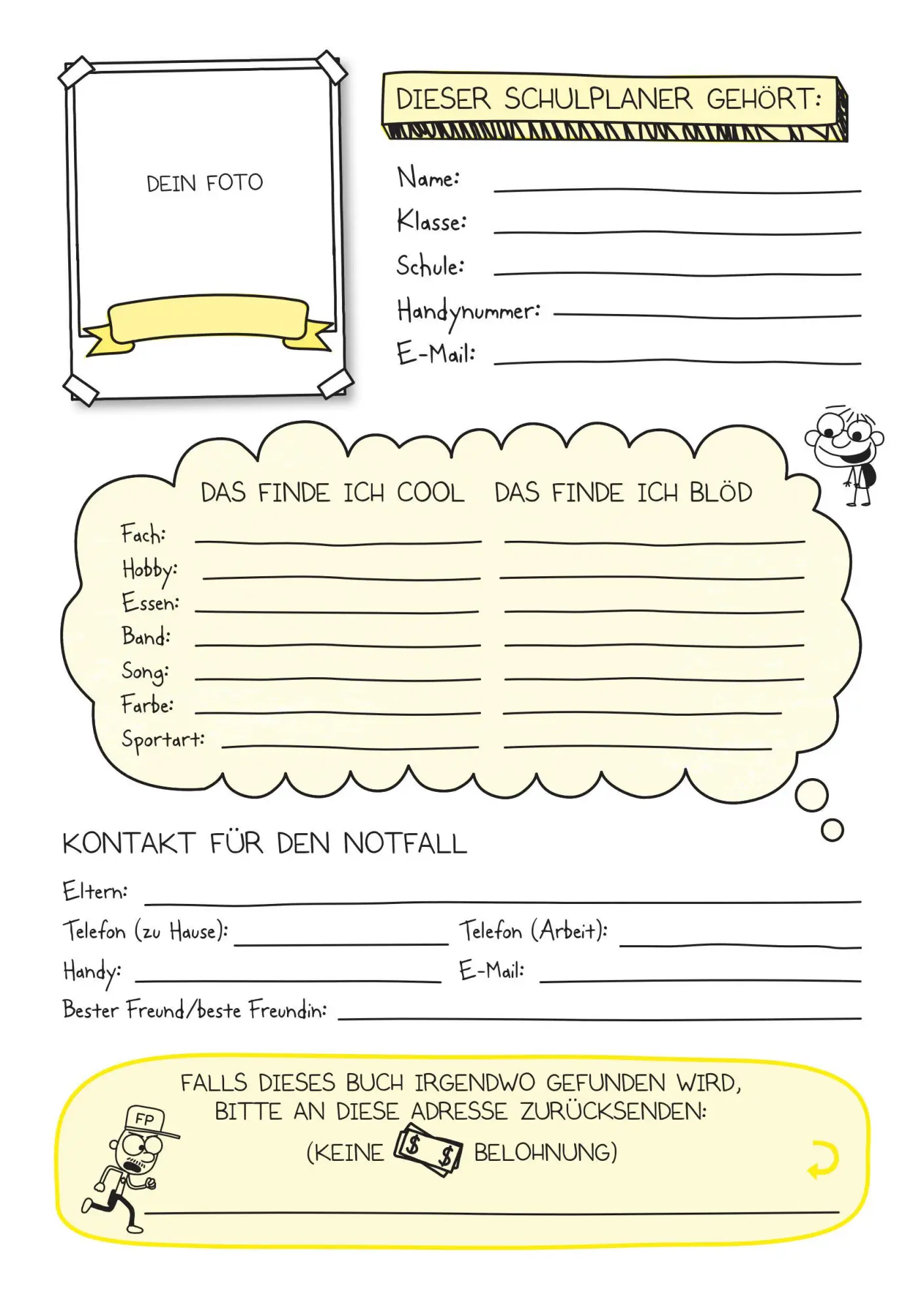 Bild: 9783833910111 | Gregs Tagebuch - Mein Schulplaner 2025/2026 | Jeff Kinney | Kalender