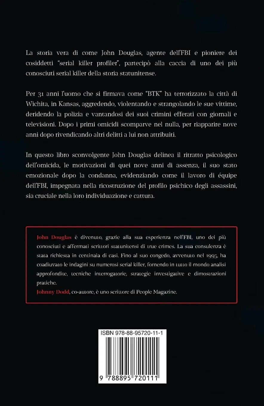 Rückseite: 9788895720111 | NELLA MENTE DEL SERIAL KILLER. LA STORIA VERA DI TRENT' | Douglas Dodd