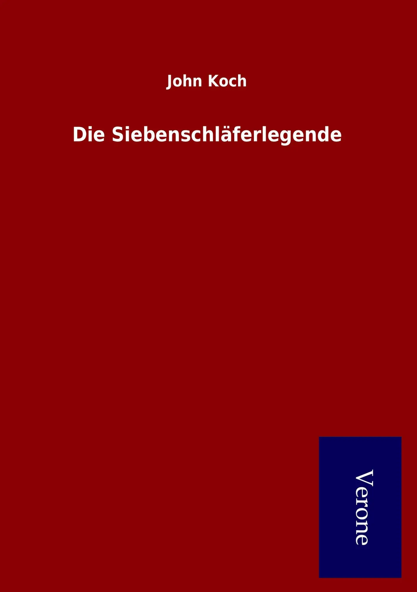 Cover: 9789925000111 | Die Siebenschläferlegende | John Koch | Taschenbuch | 228 S. | Deutsch