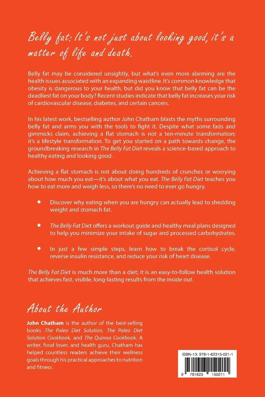 Rückseite: 9781623150211 | The Belly Fat Diet | John Chatham | Taschenbuch | Englisch | 2012