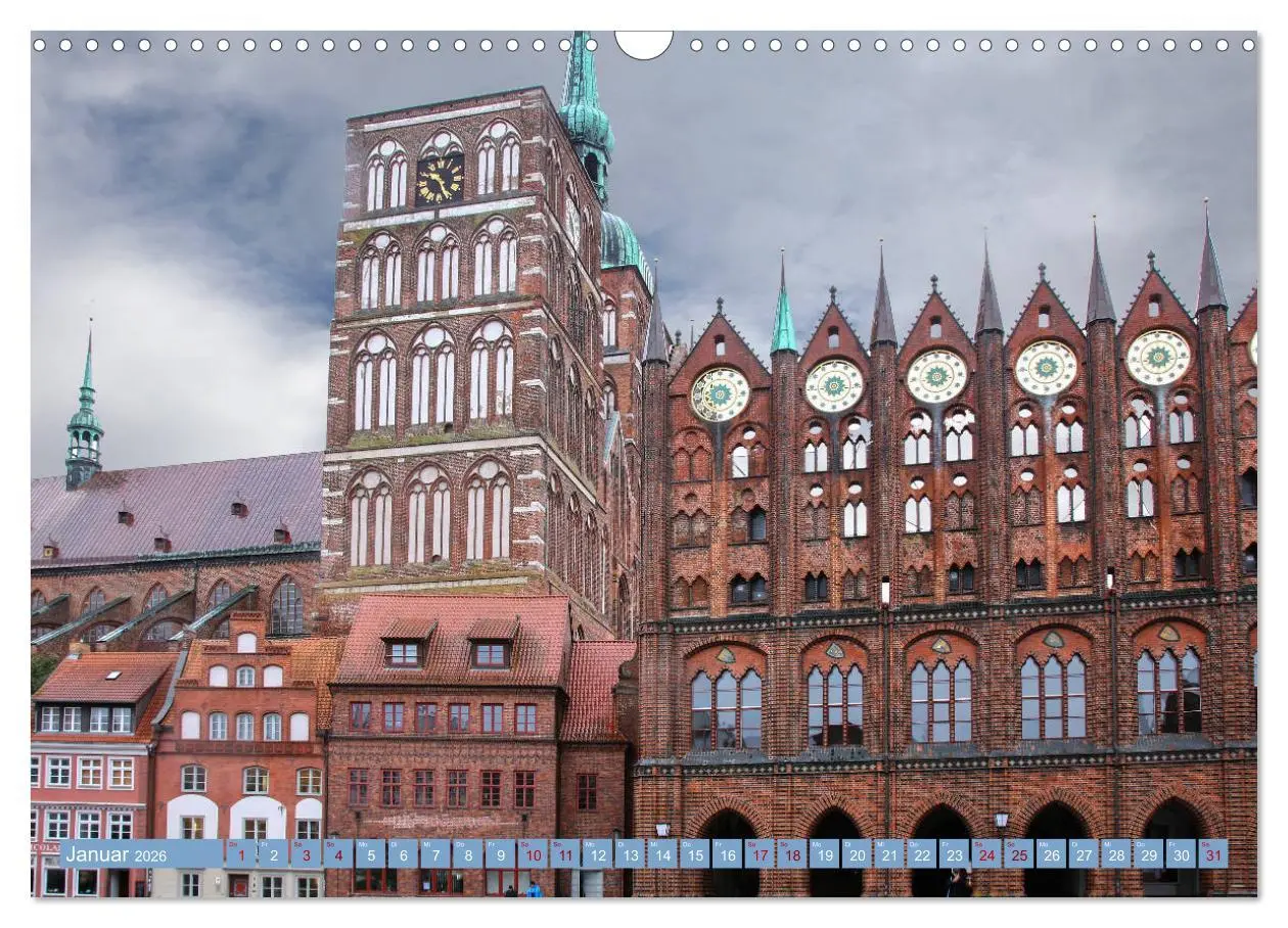 Bild: 9783457940211 | Stralsund und die Boddenlandschaft (Wandkalender 2026 DIN A3 quer),...