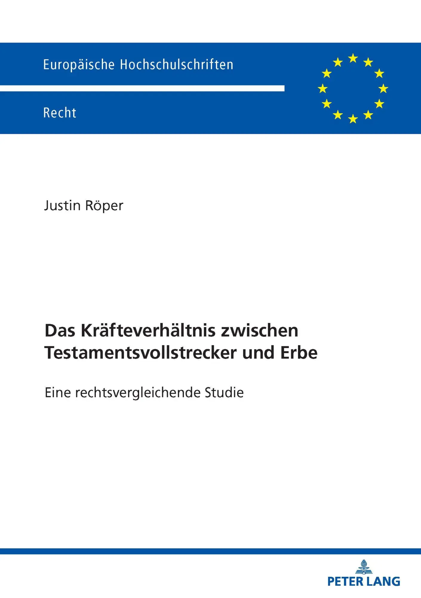 Cover: 9783631940211 | Das Kräfteverhältnis zwischen Testamentsvollstrecker und Erbe | Röper
