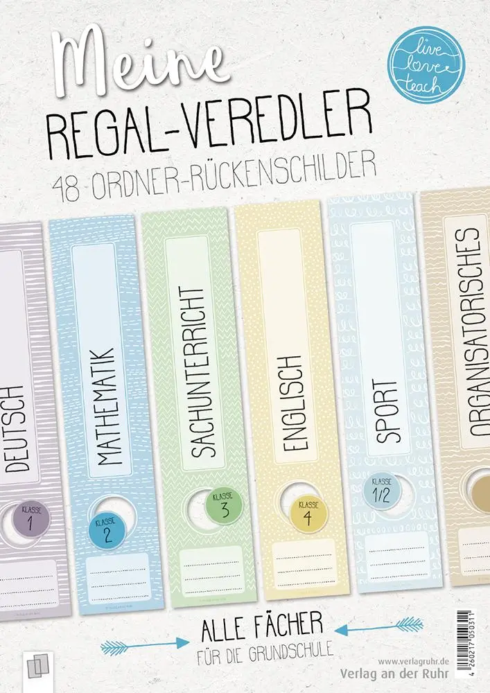 Cover: 4260217050311 | Meine Regal-Veredler "live - love - teach": 48...