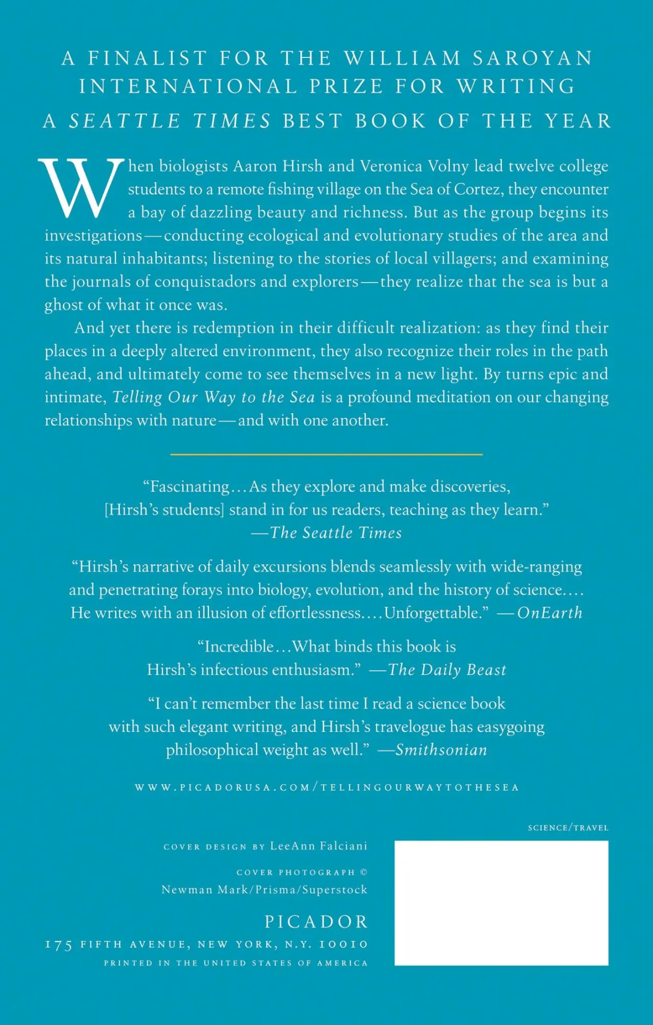 Rückseite: 9781250050311 | TELLING OUR WAY TO THE SEA | Aaron Hirsh | Taschenbuch | Englisch