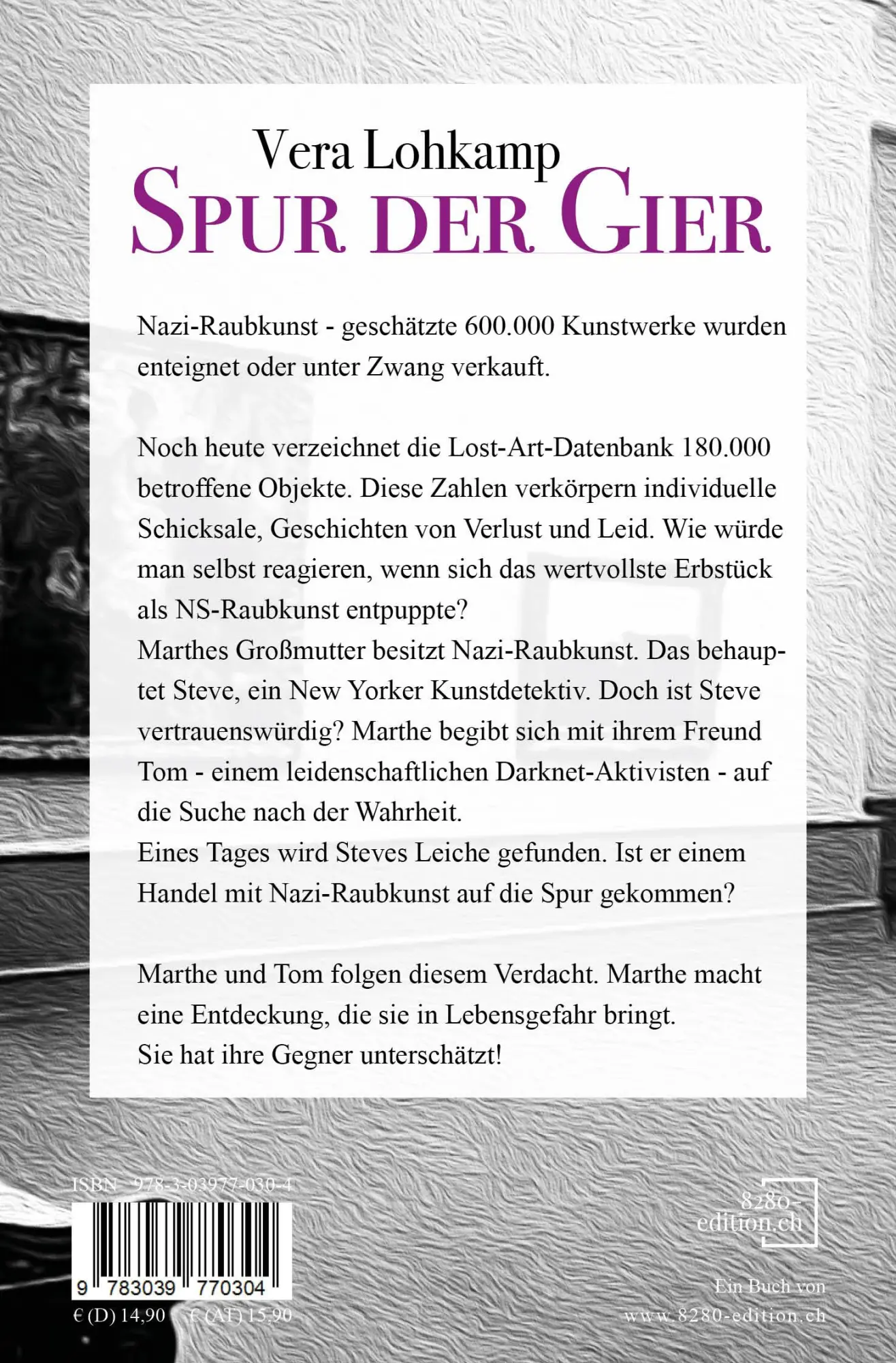 Rückseite: 9783039770311 | Spur der Gier | Vera Lohkamp | Taschenbuch | 392 S. | Deutsch | 2024
