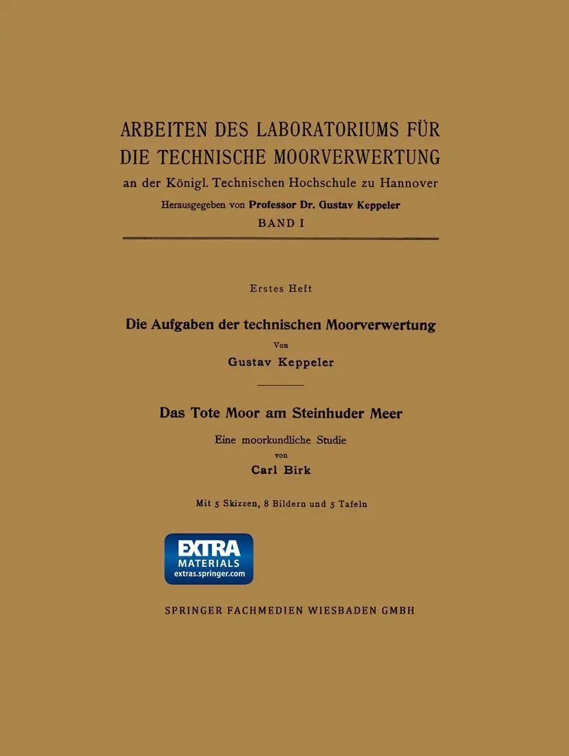 Cover: 9783322980311 | Die Aufgaben der technischen Moorverwertung / Das Tote Moor am...