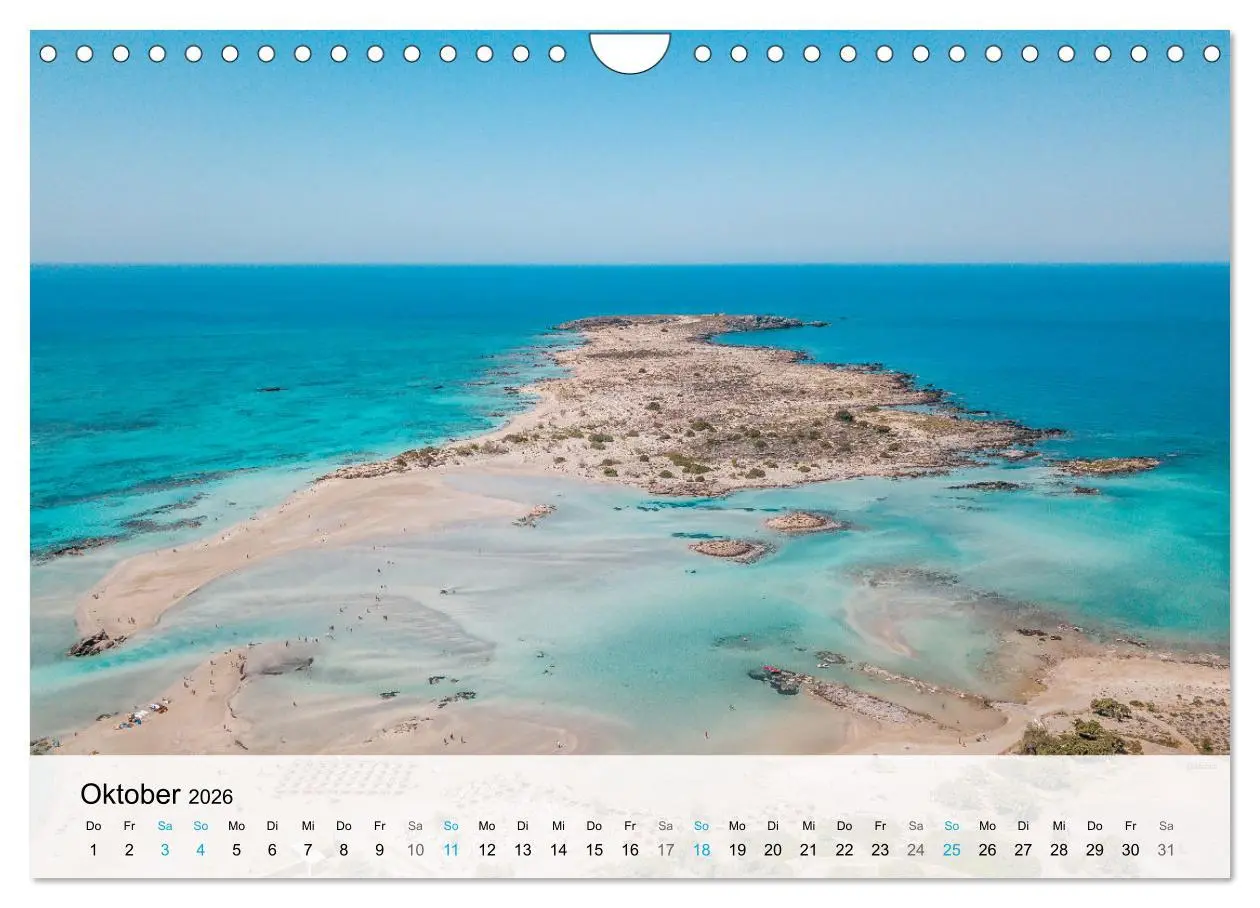Bild: 9783457550311 | Kreta - Die schönsten Strände (Wandkalender 2026 DIN A4 quer),...