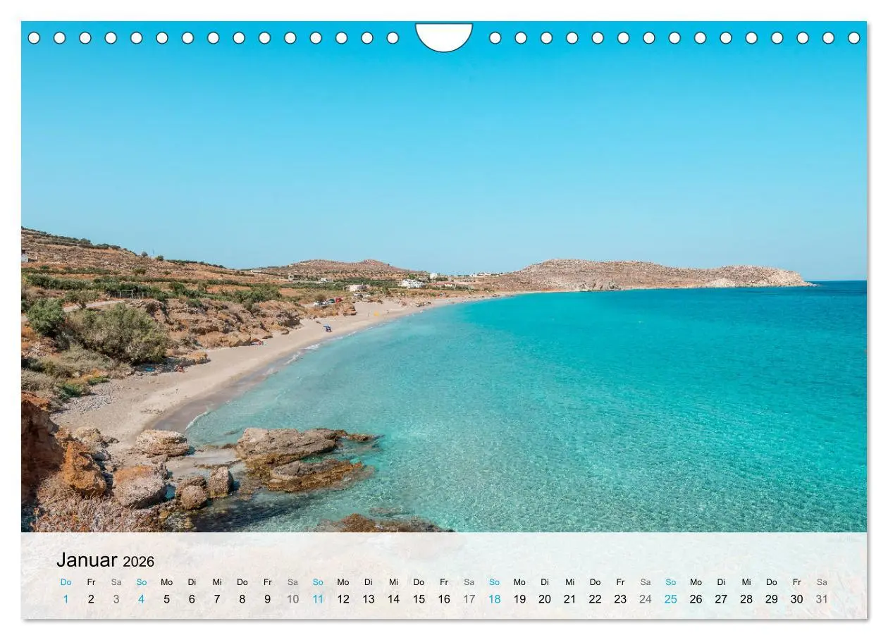 Bild: 9783457550311 | Kreta - Die schönsten Strände (Wandkalender 2026 DIN A4 quer),...