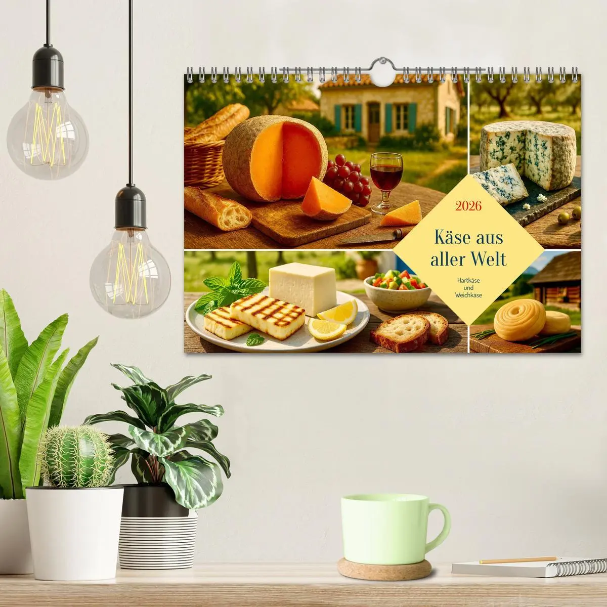 Bild: 9783516640311 | Käse aus aller Welt (Wandkalender 2026 DIN A4 quer), CALVENDO...