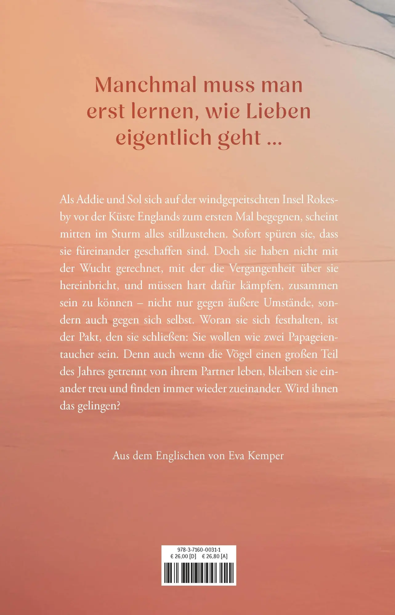 Rückseite: 9783716000311 | Weil es nicht anders sein kann | Joanna Glen | Buch | 496 S. | Deutsch