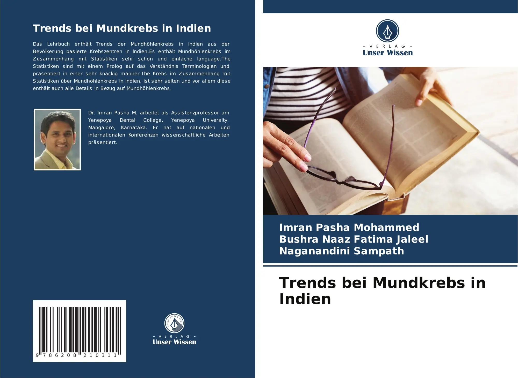 Cover: 9786208210311 | Trends bei Mundkrebs in Indien | Imran Pasha Mohammed (u. a.) | Buch