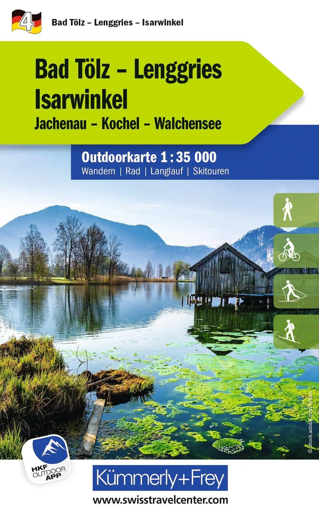 Cover: 9783259300411 | Kümmerly+Frey Outdoorkarte Deutschland 4 Bad Tölz, Lenggries,...