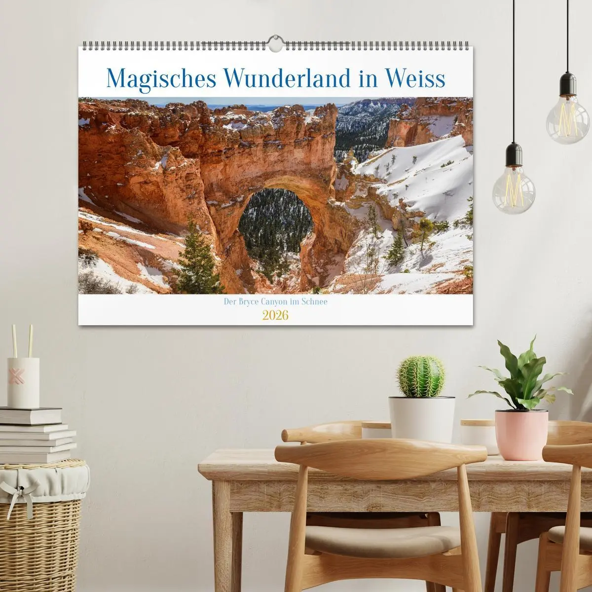 Bild: 9783457300411 | Magisches Wunderland in Weiss (Wandkalender 2026 DIN A2 quer),...