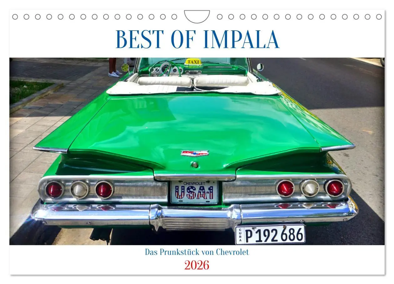 Cover: 9783457540411 | BEST OF IMPALA - Das Prunkstück von Chevrolet (Wandkalender 2026...