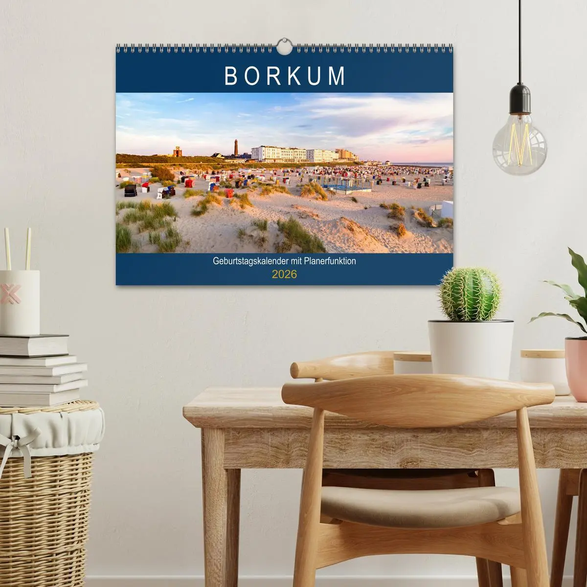 Bild: 9783457920411 | BORKUM Geburtstagskalender mit Planerfunktion (Wandkalender 2026...
