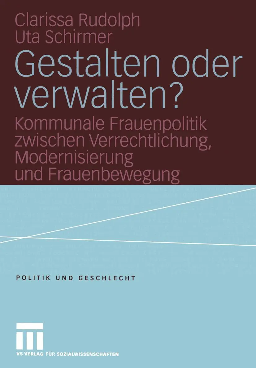 Cover: 9783810040411 | Gestalten oder verwalten? | Clarissa Rudolph (u. a.) | Taschenbuch