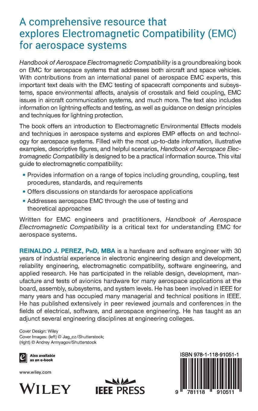 Rückseite: 9781118910511 | Handbook of Aerospace Electromagnetic Compatibility | Reinaldo J Perez