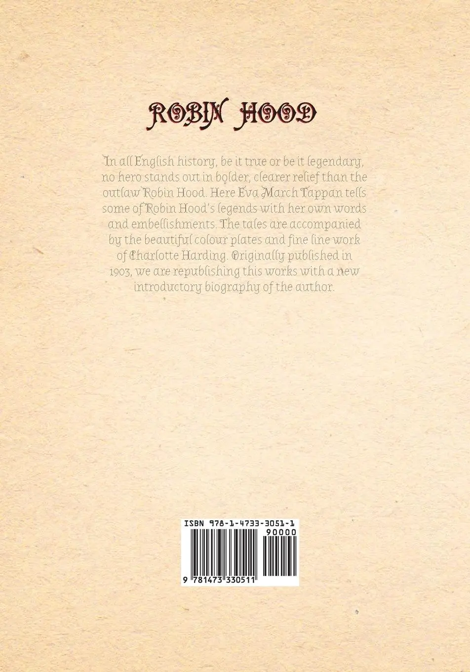 Rückseite: 9781473330511 | Robin Hood - His Book | Illustrated by Charlotte Harding | Tappan