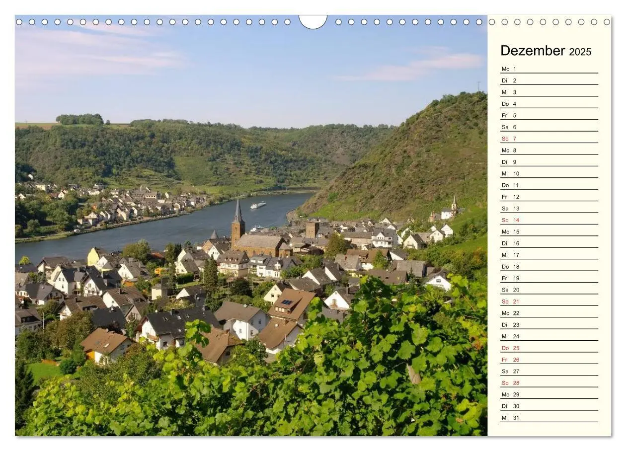 Bild: 9783435510511 | Entlang der Mosel (Wandkalender 2025 DIN A3 quer), CALVENDO...