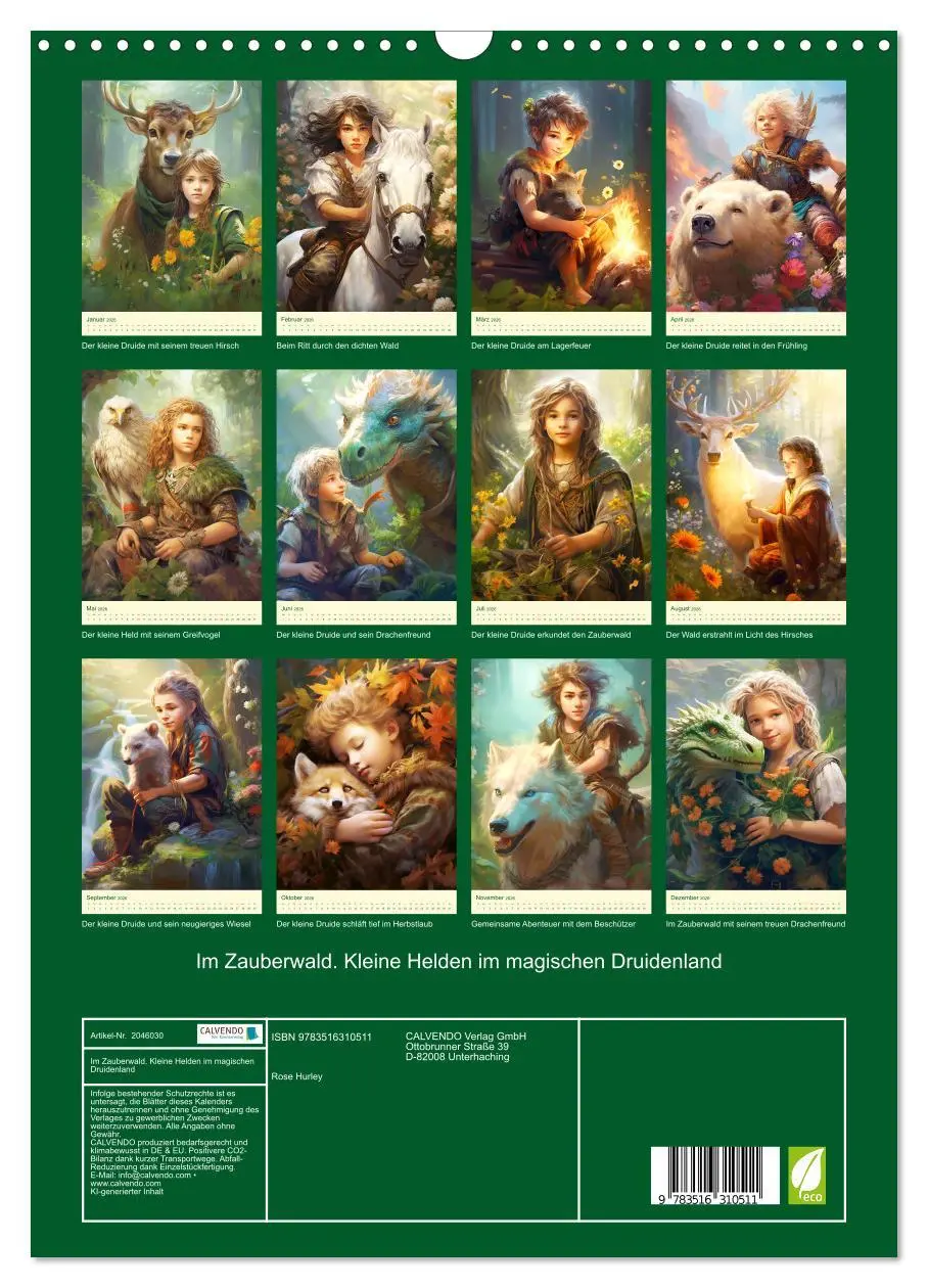 Bild: 9783516310511 | Im Zauberwald. Kleine Helden im magischen Druidenland (Wandkalender...