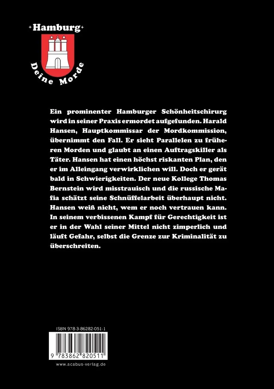 Rückseite: 9783862820511 | Hamburg - Deine Morde. Die Moral eines Killers | Andreas Behm | Buch