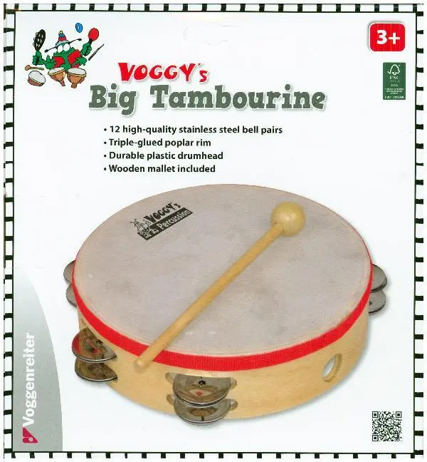 Cover: 4250258310611 | Voggy's großes Tamburin | In Farbkarton | Instrument | 1061 | 2016