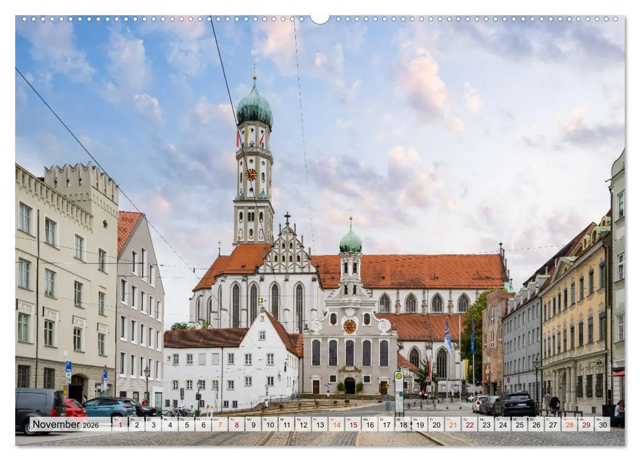 Bild: 9783457450611 | Augsburg Impressionen (Wandkalender 2026 DIN A2 quer), CALVENDO...