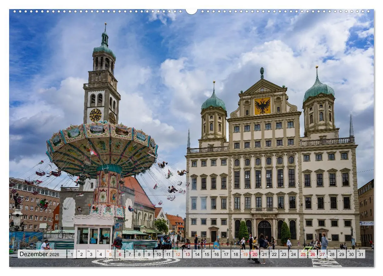 Bild: 9783457450611 | Augsburg Impressionen (Wandkalender 2026 DIN A2 quer), CALVENDO...