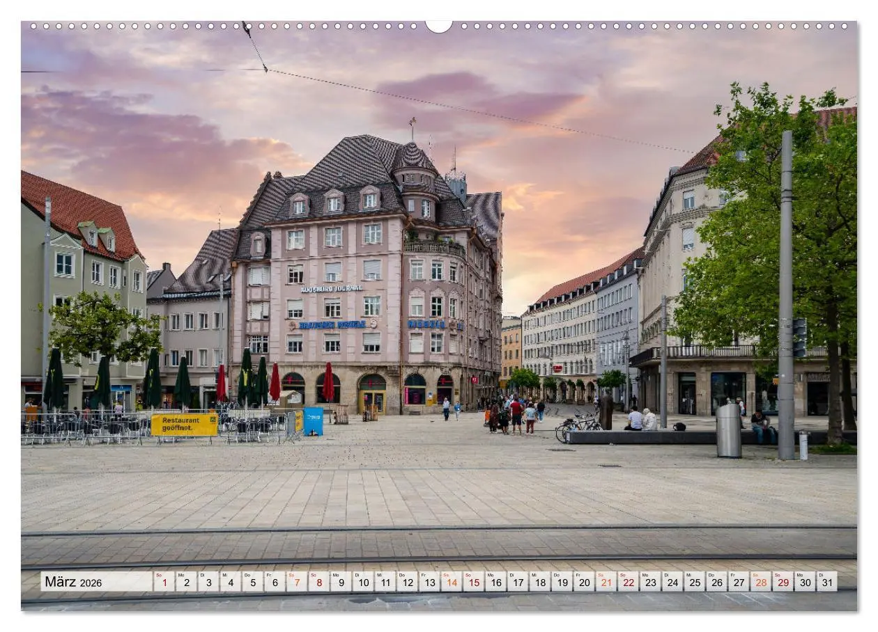 Bild: 9783457450611 | Augsburg Impressionen (Wandkalender 2026 DIN A2 quer), CALVENDO...
