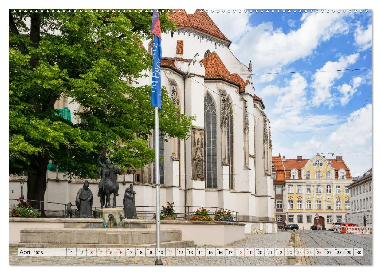 Bild: 9783457450611 | Augsburg Impressionen (Wandkalender 2026 DIN A2 quer), CALVENDO...
