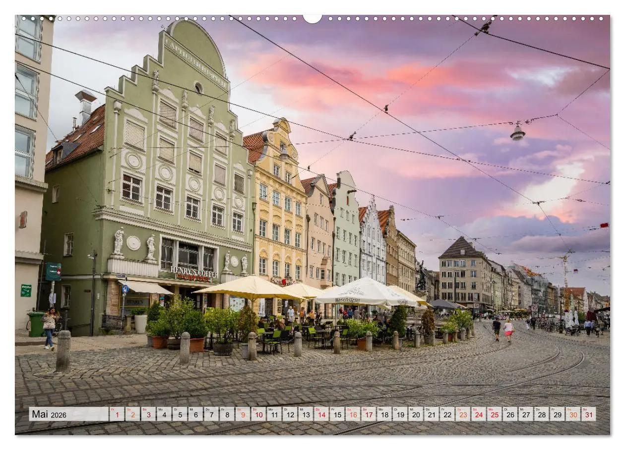 Bild: 9783457450611 | Augsburg Impressionen (Wandkalender 2026 DIN A2 quer), CALVENDO...