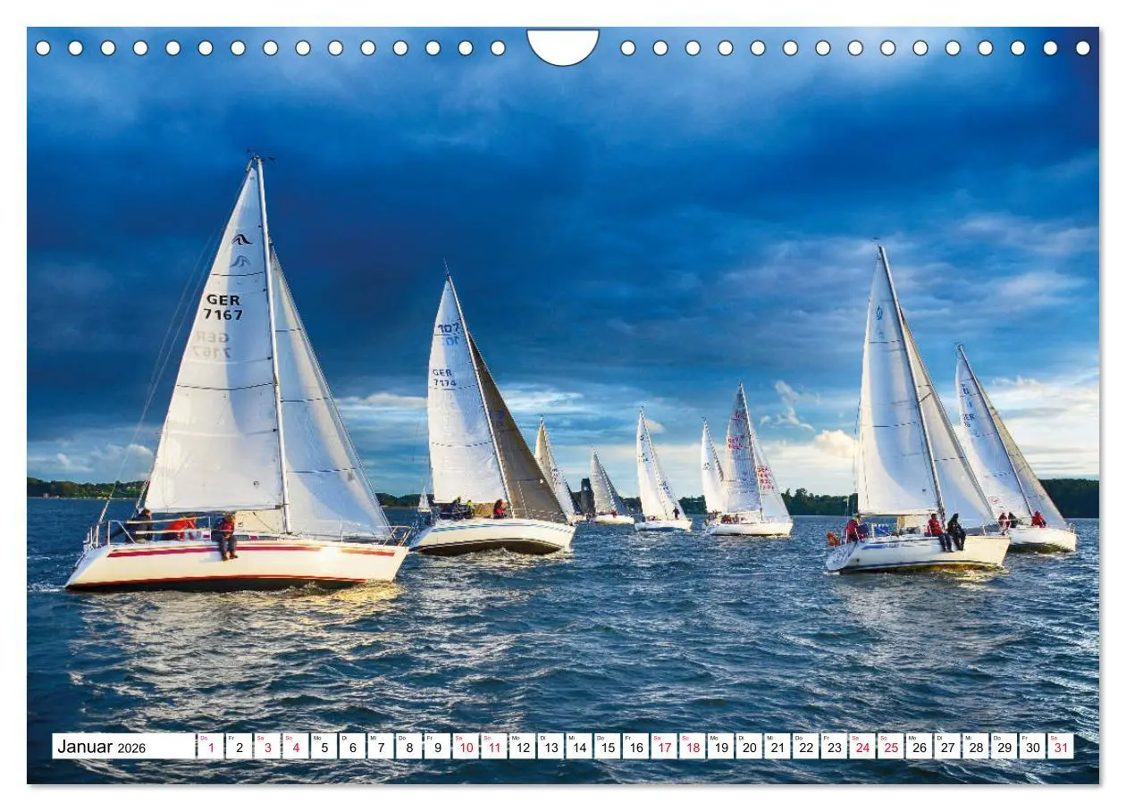 Bild: 9783457830611 | Leidenschaft Segeln (Wandkalender 2026 DIN A4 quer), CALVENDO...