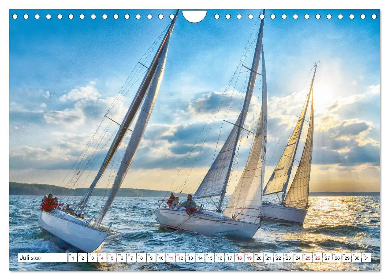 Bild: 9783457830611 | Leidenschaft Segeln (Wandkalender 2026 DIN A4 quer), CALVENDO...