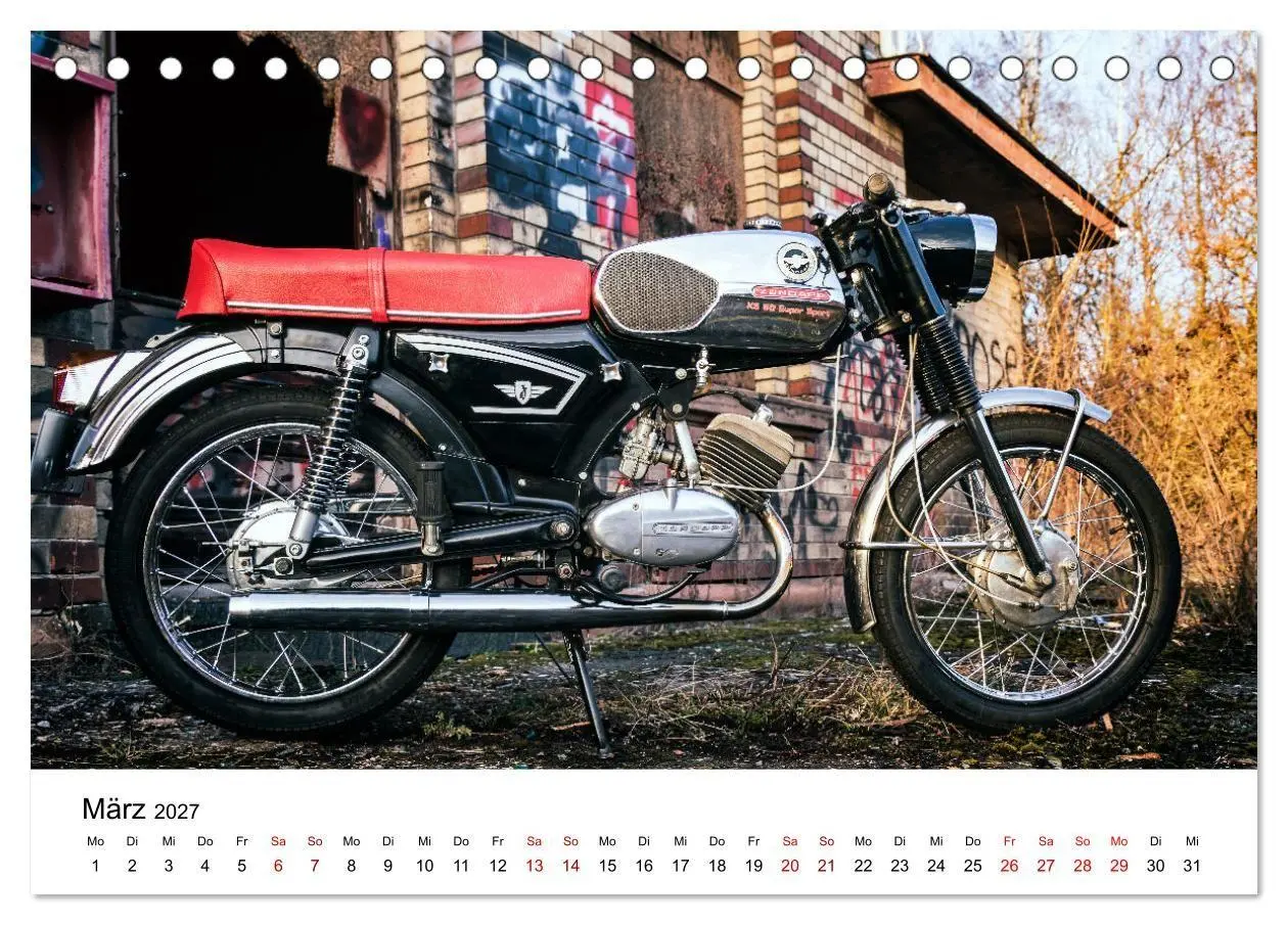 Bild: 9783569180611 | Zündapp-Träume (Tischkalender 2027 DIN A5 quer), CALVENDO...