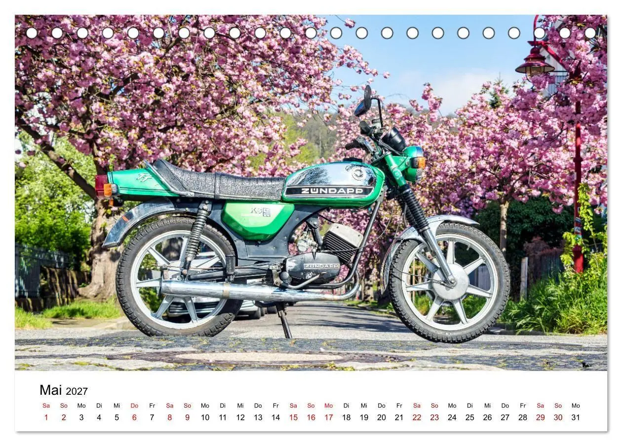 Bild: 9783569180611 | Zündapp-Träume (Tischkalender 2027 DIN A5 quer), CALVENDO...
