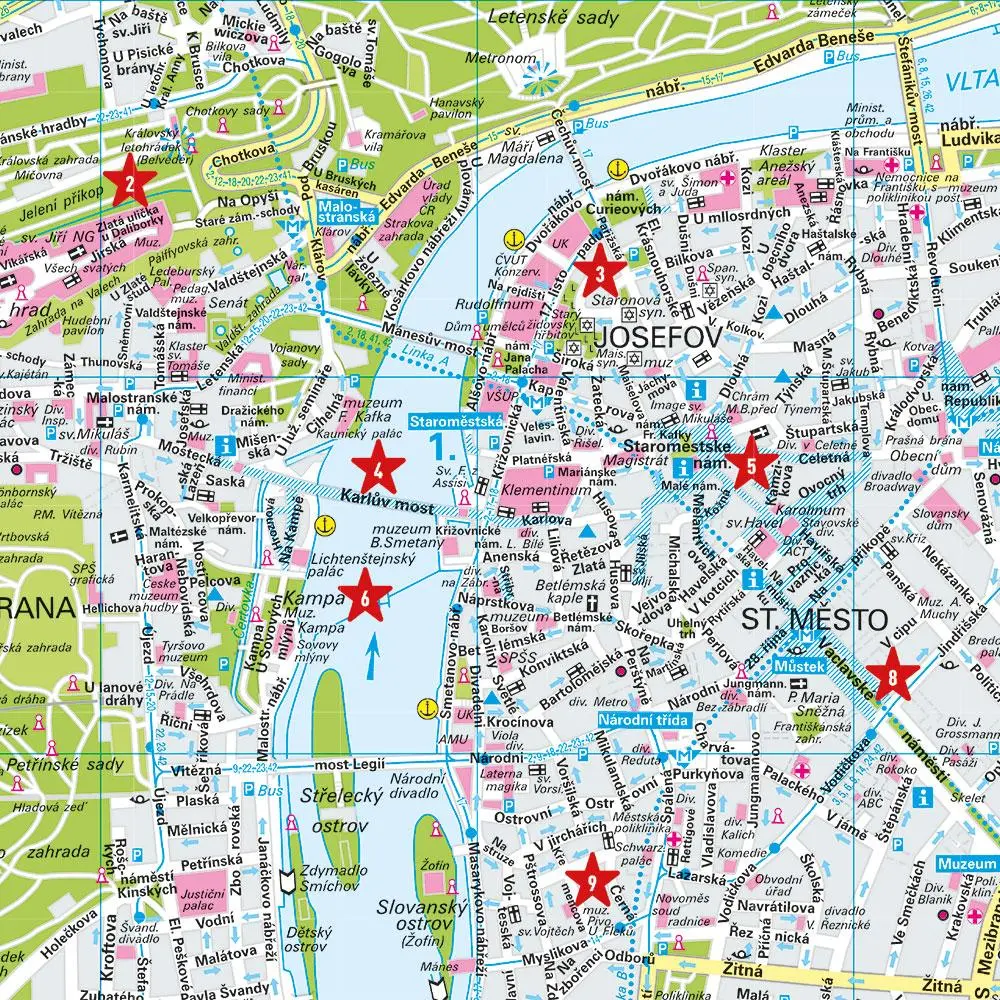 Bild: 9783575020611 | MARCO POLO Cityplan Prag 1:12.000 | Marco Polo Verlag | (Land-)Karte