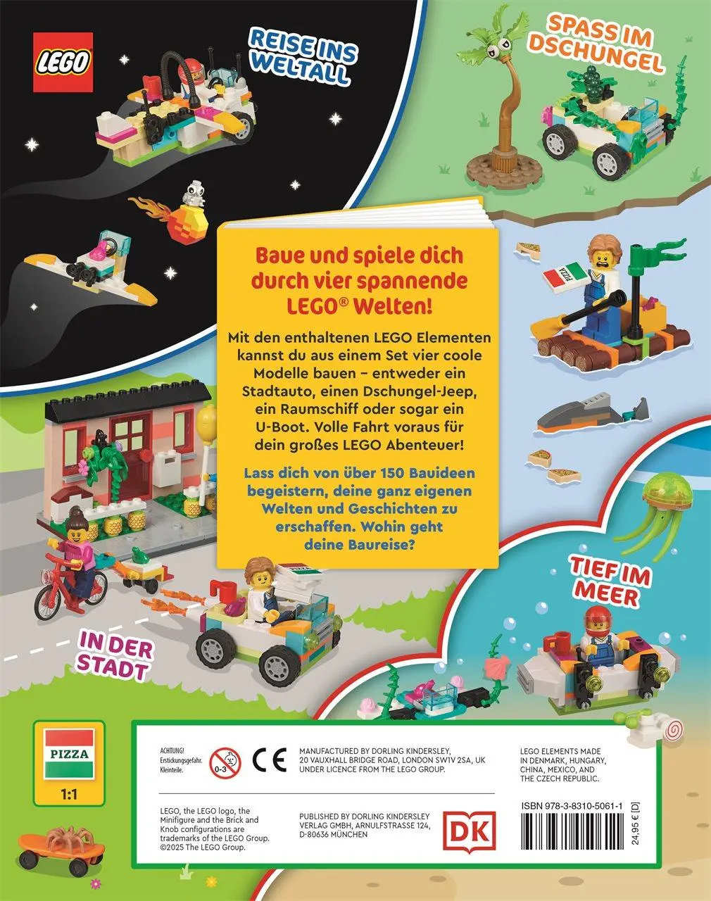 Rückseite: 9783831050611 | LEGO® World Builder | Hannah Dolan | Buch | 128 S. | Deutsch | 2025