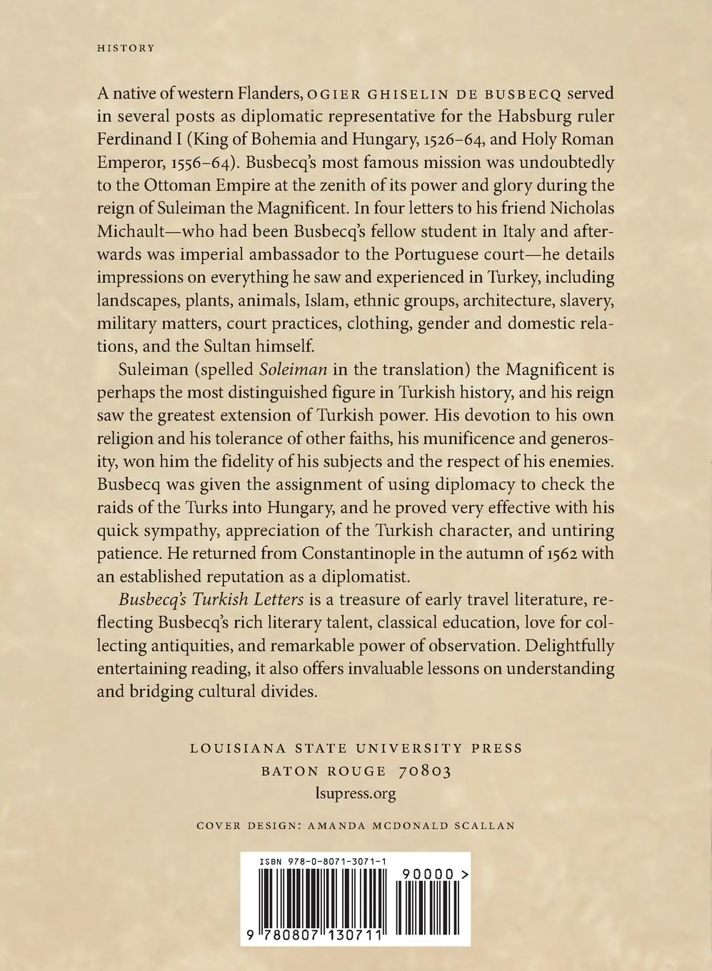 Rückseite: 9780807130711 | Turkish Letters of Ogier Ghiselin de Busbecq | Edward Seymour Forster