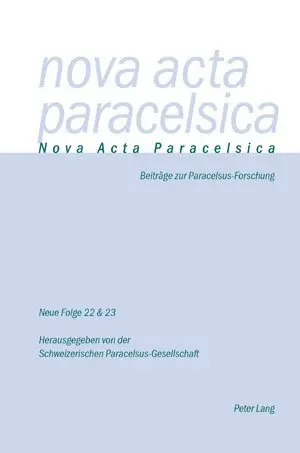 Cover: 9783034300711 | Nova Acta Paracelsica 22/23 | Doppelnummer 22/23 (2008/2009) | Buch