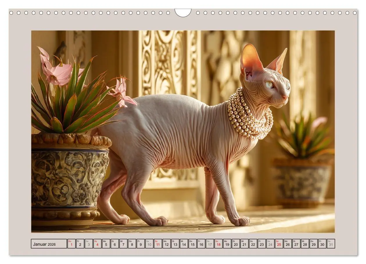 Bild: 9783457990711 | Sphinx Katzen. Eleganz auf leisen Pfoten (Wandkalender 2026 DIN A3...