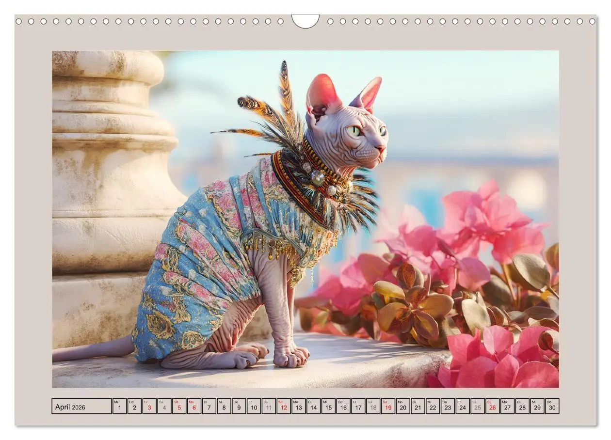 Bild: 9783457990711 | Sphinx Katzen. Eleganz auf leisen Pfoten (Wandkalender 2026 DIN A3...