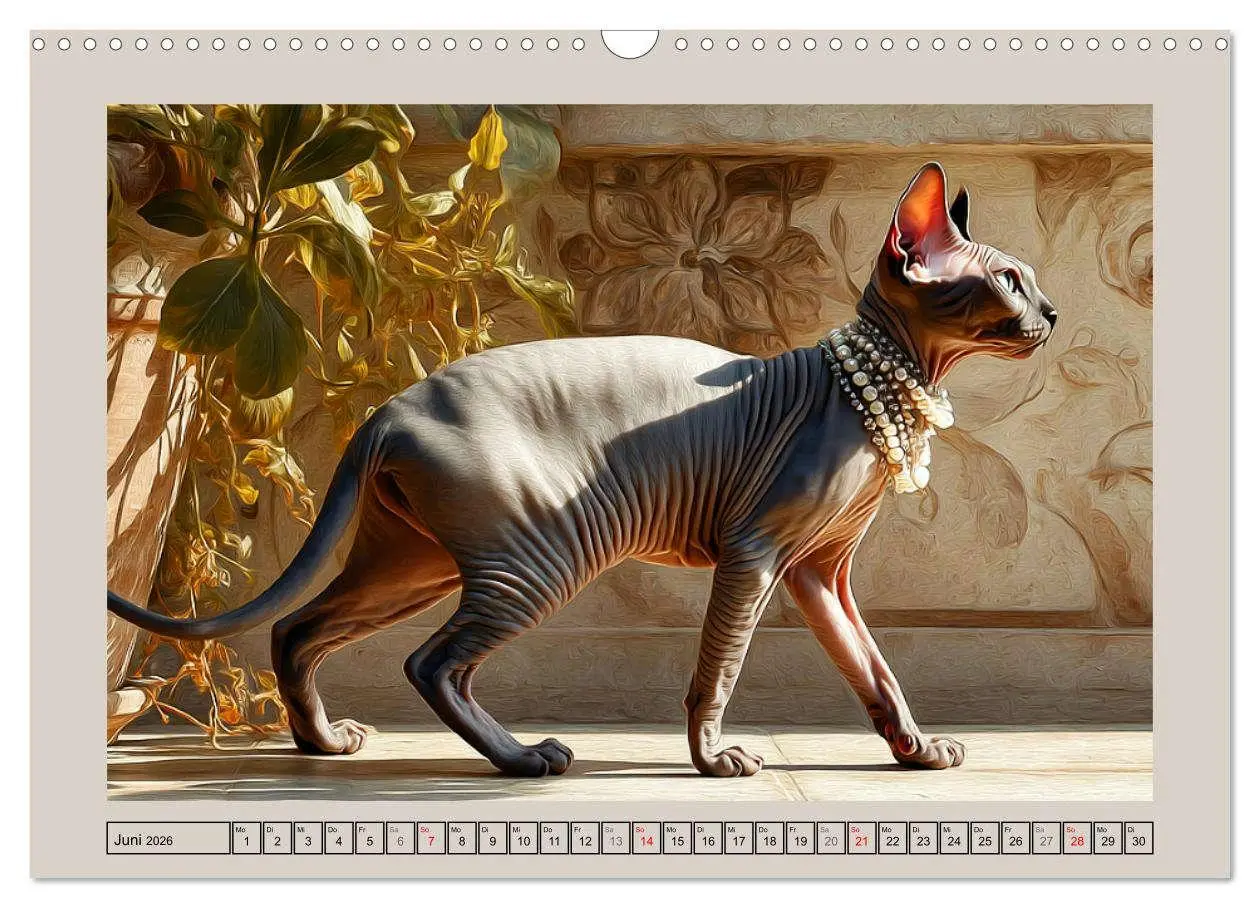 Bild: 9783457990711 | Sphinx Katzen. Eleganz auf leisen Pfoten (Wandkalender 2026 DIN A3...