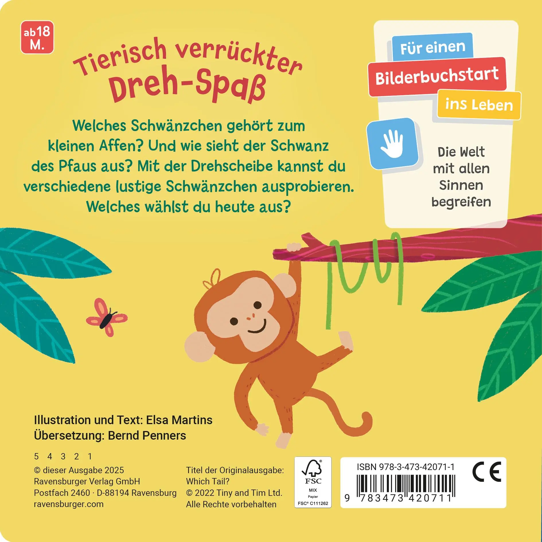 Rückseite: 9783473420711 | Was wedelt da? | Tiny and Tim Limited | Buch | 12 S. | Deutsch | 2025