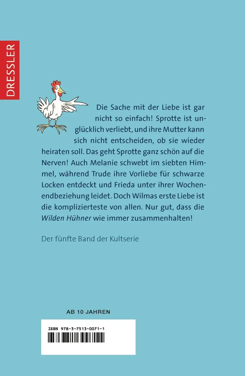 Rückseite: 9783751300711 | Die Wilden Hühner 5. Die Wilden Hühner und die Liebe | Cornelia Funke