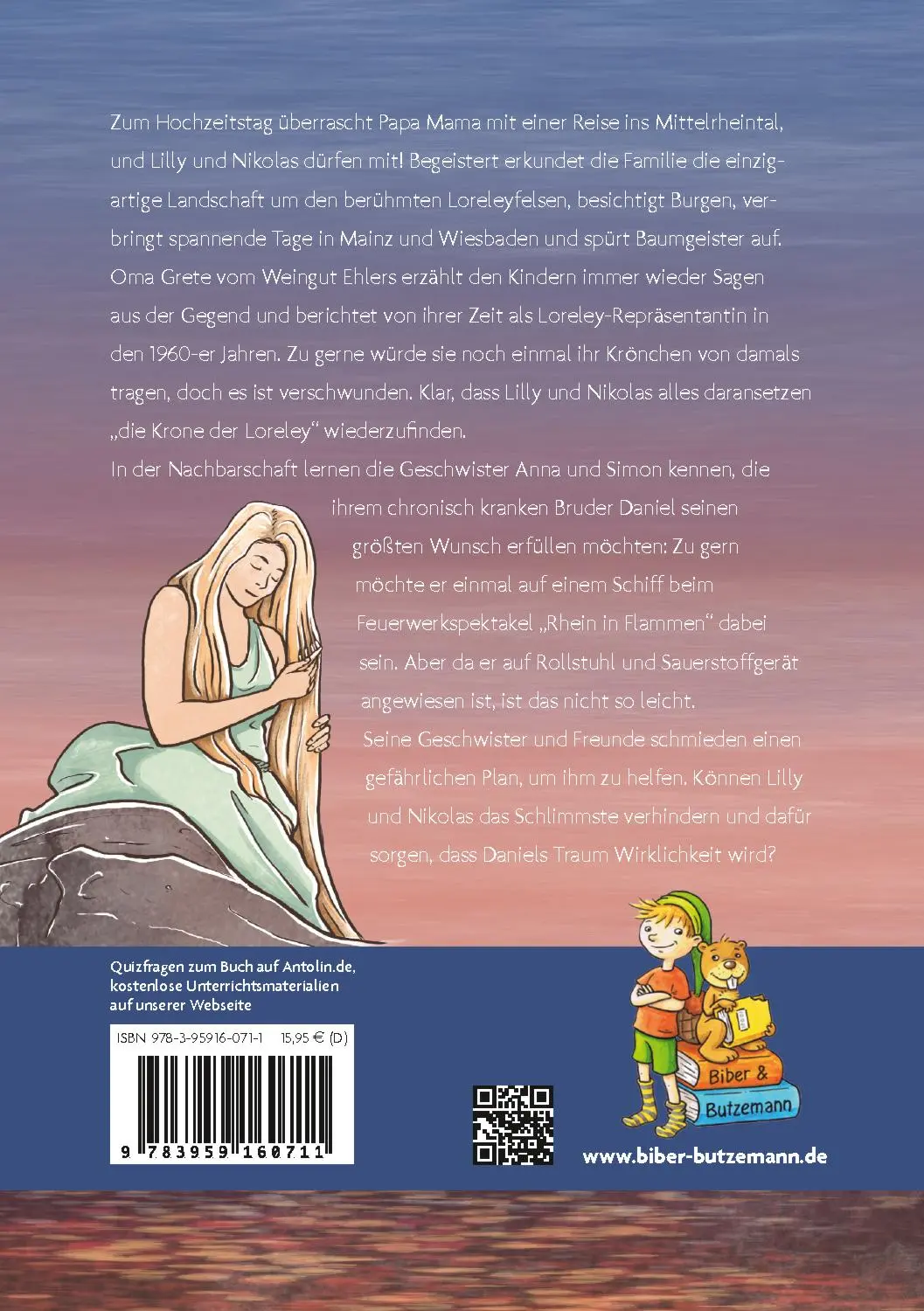 Rückseite: 9783959160711 | Die Krone der Loreley - Lilly und Nikolas im Mittelrheintal | Buch
