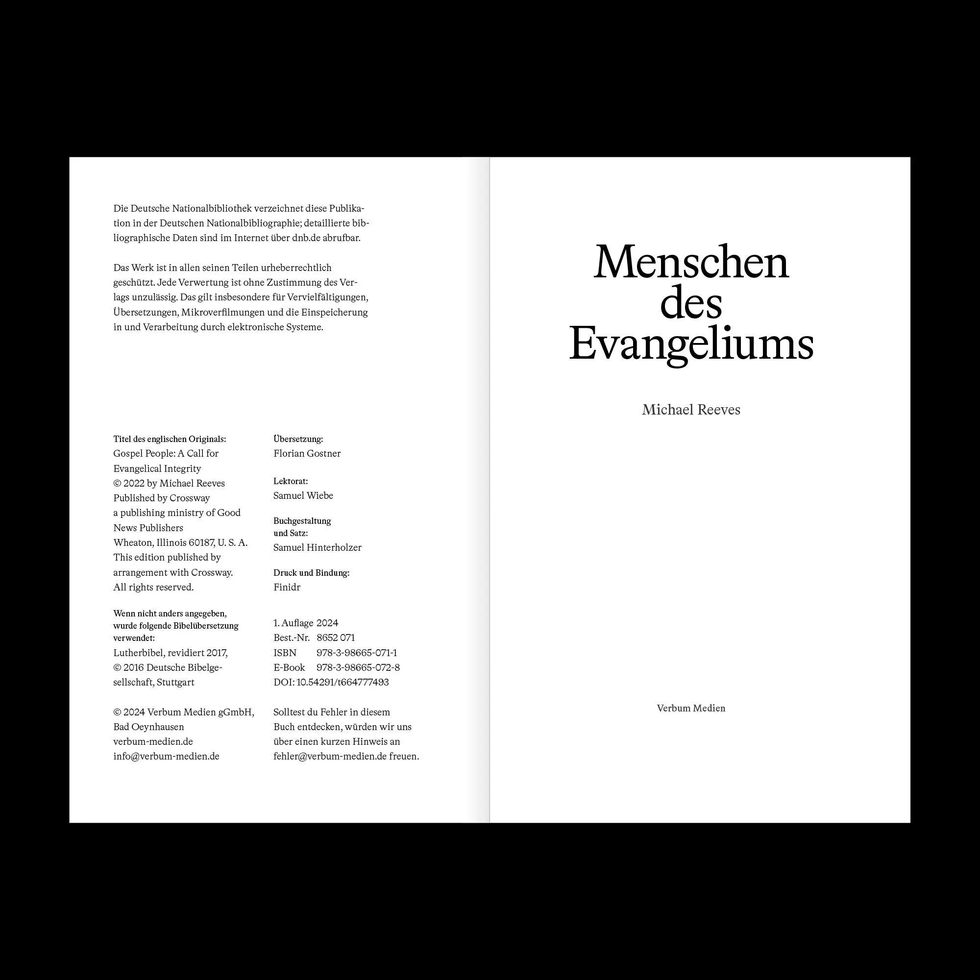 Bild: 9783986650711 | Menschen des Evangeliums | Michael Reeves | Taschenbuch | 173 S.