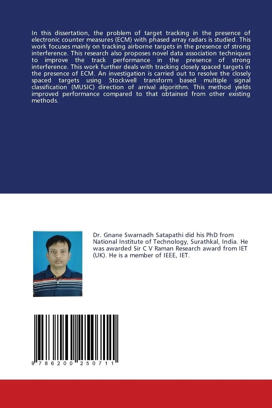Rückseite: 9786200250711 | Tracking Algorithms with Phased Array Radars in the Presence of ECM