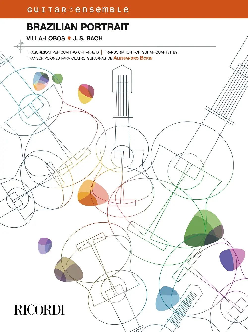 Cover: 9790041830711 | Brazilian Portrait | Villa-Lobos, J. S. Bach | Ricordi Guitar Ensemble