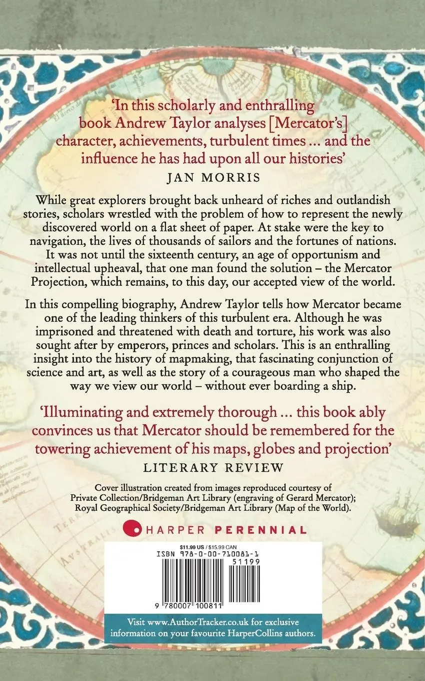 Rückseite: 9780007100811 | The World of Gerard Mercator | Andrew Taylor | Taschenbuch | Englisch